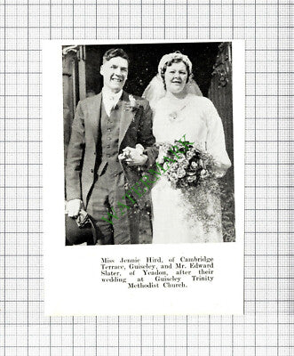Jennie Hird Guiseley Edward Slater / Frank Wheatley Yeadon Haig   1937 Cutting