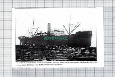 C5118) SS Braemount Stranded Hartlepool - CUTTING