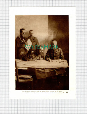 X1301) Emperor Of Russia Grand Duke Nicholas World War One WW1 - c.1918