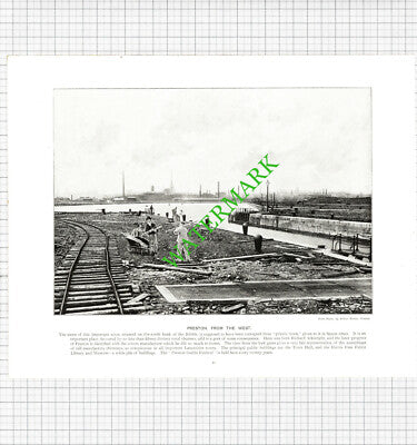 Cullercoats Bay Tynemouth / Preston Lancashire - c.1900 Book Print
