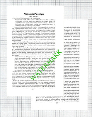 Theodore Wilson Charles Pavenham Bedfordshire  -1988 Article
