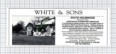 South Holmwood Dorking House Sale Advert - 1981 Cutting