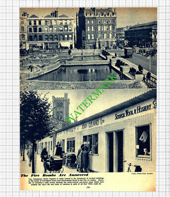 Farringdon Street Charterhouse London Coventry John Cleland WW2  - 1942 Cutting
