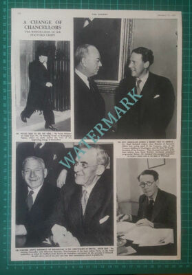 (X642) The Resignation Of Sir Stafford Cripps Hugh Gaitskell Snyder -1950 Clip