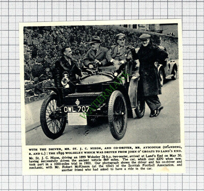 Mr St J C Nixon Mr Ayscough Robert McKinnon Wolseley Drive -   1950 Cutting