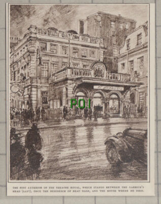 C1171) Theatre Royal Garrick's Head Beau Nash - 1948 Clip