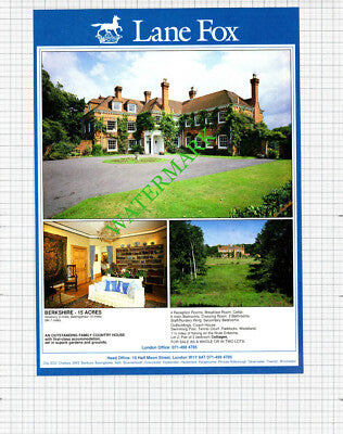 Newbury Berkshire House Sale Advert - 1991 Cutting