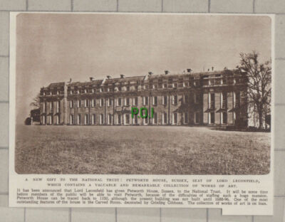 C1411) Petworth House Sussex Given To National Trust Leconfield - 1948 Clip