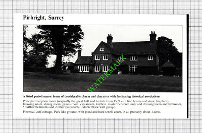 Pirbright Surrey House Sale Advert  - 1980 Cutting