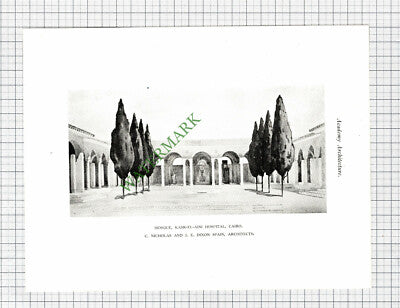 Kasr-El-Aini Hospital Cairo Egypt Nicholas & Dixon Spain Architects Salwey  1925