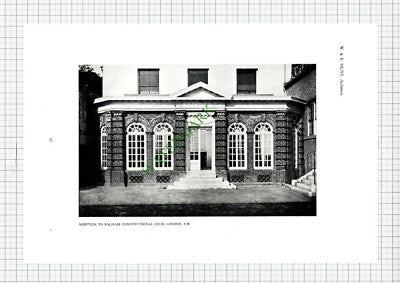 X1977) Balham Constitutional CLub London W & E Hunt - c.1911 Book Print