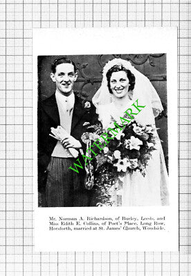 Eric Bateson Rawdon Elsie Grace Selby / Norman Richardson Burley  -1938 Cutting