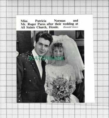 C3505) Miss Patricia Norman Roger Pares All Saints Hessle -1966 Clip SMALL