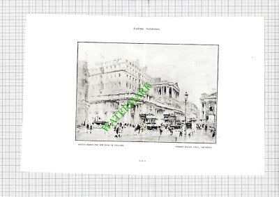 Bank Of England Threadneedle Street London Herbert Baker - 1923 Book Print