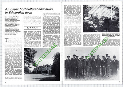 Hylands Park Estate H Fairbank FJ Chittenden Billy Heath - 1974 Article