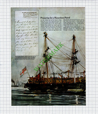 HMS Linnet Ship Captain Henry Need Slave Trade - 1970s Article