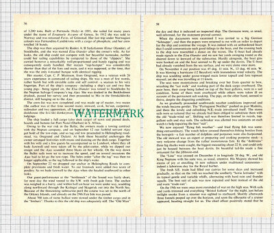 C3103) Elsa Olander Swedish Barque Capt Bertil Petersson 2 Part Article - 1970