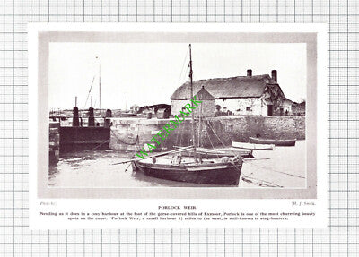 Porlock Weir - 1920's Cutting