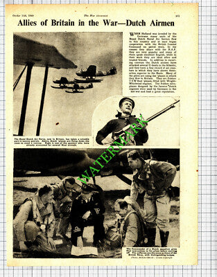 Royal Dutch Air Force World War Two  - 1940 Cutting