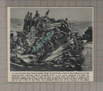 C3146) Miami Havana Air Disaster Key West US Navy Aircraft - 1951 Clip