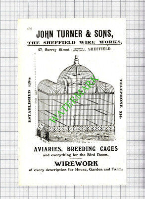John Turner Sheffield Wire Works / Rother Vale Collieries Treeton - 1908 Cutting