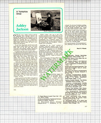 Ashley Jackson Yorkshire Artist -  1985 Small Article