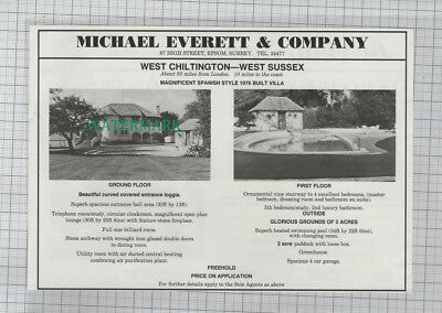 C7749) West Chiltington West Sussex - 1980 House Advert
