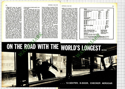 Checker Aerocar Review - 1966 Article