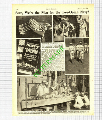 US Naval Training Station Newport Rhode Island World War Two    -1941 Cutting