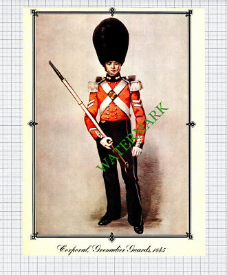 Corporal Grenadier Guards 1845   -    1970s Print