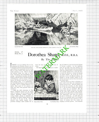 Dorothea Sharp Artist - 1935 Article