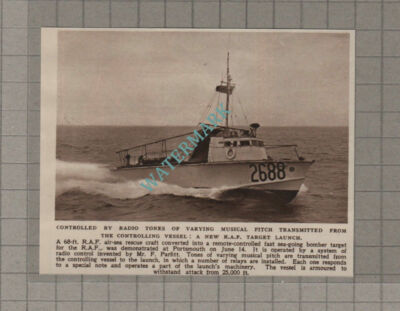 C3437) RAF Target Launch Mr F Parfitt Remote Controlled - 1950 Clip