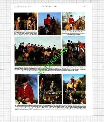 The Fernie Hunt Joe Cowen Alan Hinch Rod Millngton Bruce Durno - 1991 Article