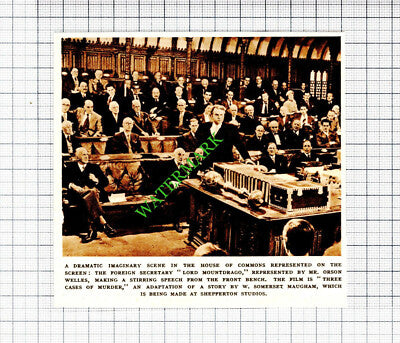 Mr Orson Welles  Shepperton Studios Three Cases Of Murder   - 1953 Small Cutting