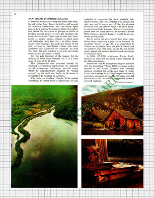 Ralph A Edwards Lonesome Lake Bella Coola British Columbia   - 1970 Article