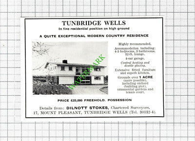 Tunbridge Wells House Sale Advert  -1966 Cutting