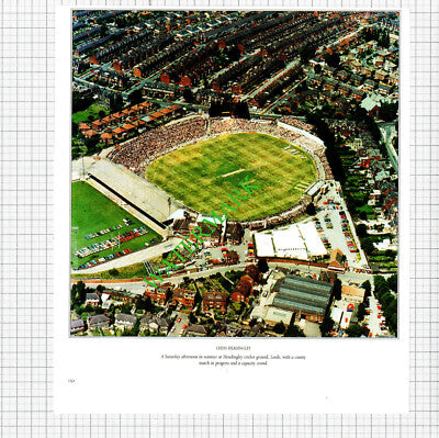 Leeds Town Hall / Leeds Headingly Cricket Ground - 1980s Cutting / Print
