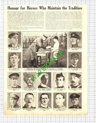 James Duffy Royal Inniskilling Kilroy Harris Spackman Gunning - 1918 Clipping