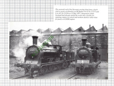 C6015) Inverurie Erecting Shop Railway  - 1990s Cutting / Print
