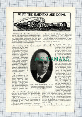 C4633) Mr C H M Elwell LNER Railway Southern Area James Holden - c.1926 Clip