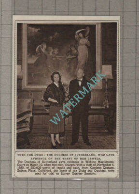 C3604) Duchess of Sutherland Jewel Theft Woking Magistrates Court - 1952 Clip