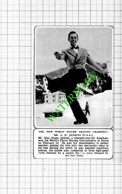 Mr Alan Hayes Jenkins Figure Skating USA  - 1953 Small Cutting