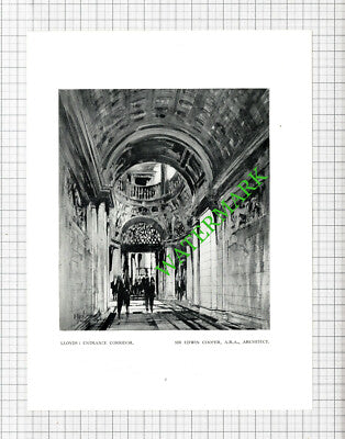 Cable House Victoria Embankment London / Lloyds Edwin Cooper - 1931 Book Print