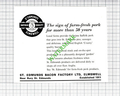 Harvey G Frost Builders /  Bury St Edmunds Bacon Factory Elmswell -1964 Cutting
