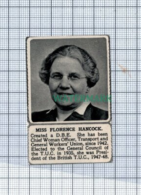 C4388) Miss Florence Hancock DBE T&GWU TUC 1951 Clip