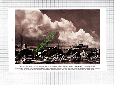 Nassau Bahamas Water Front  - 1936 Cutting / Print