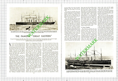 GREAT EASTERN Ship - 1930s Article