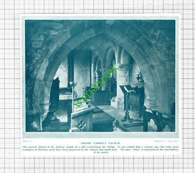 Crosby Garrett Church - 1920's Cutting