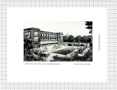 Bournville Tea Garden James Miller Architect - c.1927 Book Prints