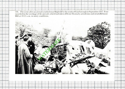 Guisborough Yorkshire Highcliff Belmont Hill Plane Crash  - Small Cutting